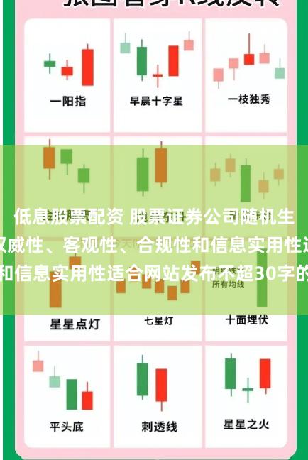 低息股票配资 股票证券公司随机生成含有中立性、权威性、客观性、合规性和信息实用性适合网站发布不超30字的标题