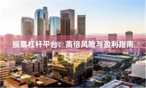 股票杠杆平台：高倍风险与盈利指南